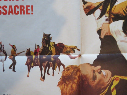RED TOMAHAWK FOLDED US ONE SHEET POSTER HOWARD KEEL JAON CAULFIELD 1966 Movie posters
