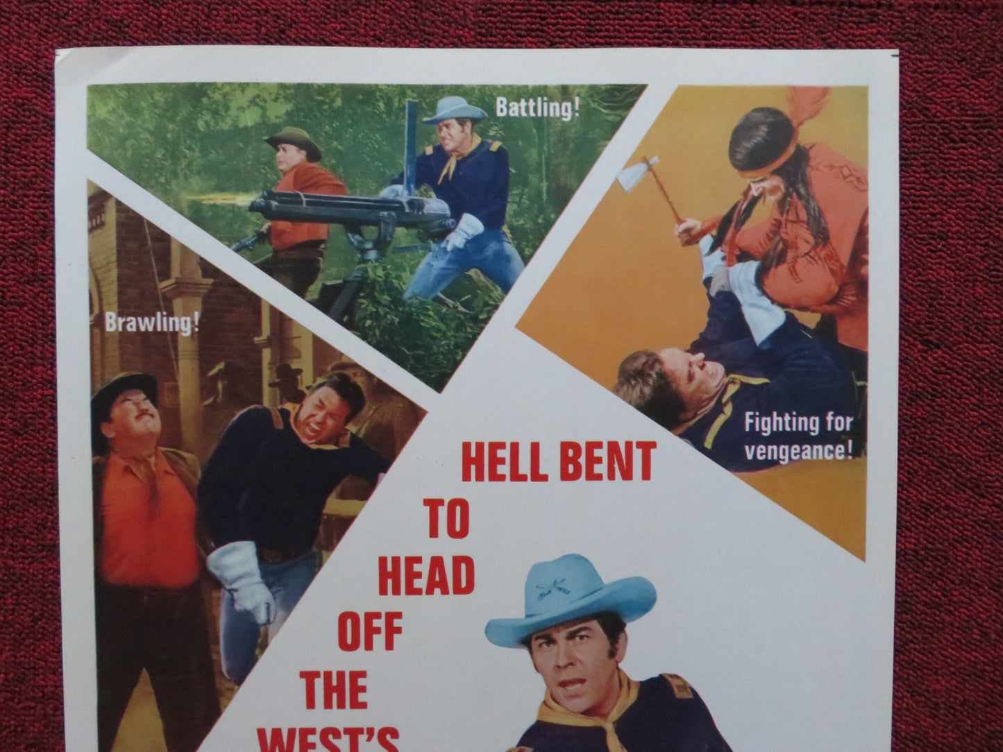 RED TOMAHAWK US INSERT (14"x 36") POSTER HOWARD KEEL JOAN CAULFIELD 1966 Rendezvous Cinema Movie posters