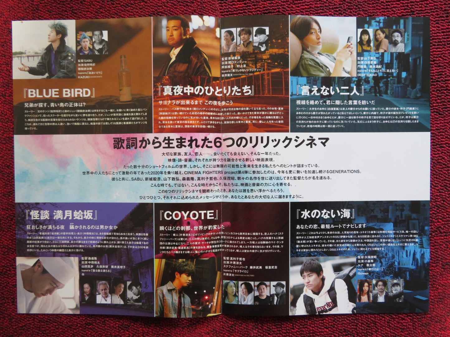 REDDER THAN YESTERDAY, BLUER THAN TOMORROW JAPANESE CHIRASHI (B5) POSTER 2021 Rendezvous Cinema Movie posters