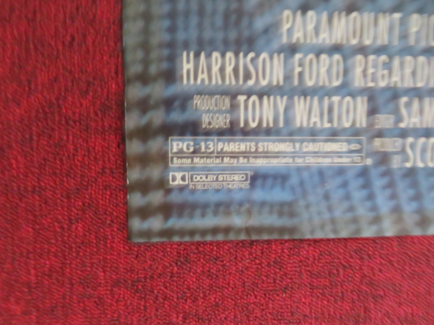 REGARDING HENRY FOLDED US ONE SHEET POSTER HARRISON FORD ANNETTE BENING 1991 Rendezvous Cinema Movie posters