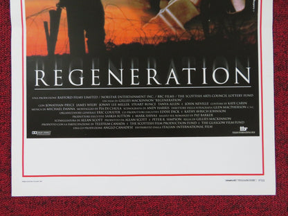 REGENERATION ITALIAN LOCANDINA POSTER JONATHAN PRYCE JONNY LEE MILLER 1997 Rendezvous Cinema Movie posters