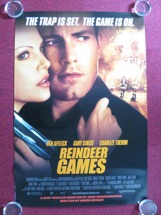 REINDEER GAMES US ONE SHEET ROLLED POSTER BEN AFFLECK CHARLIZE THERON 2000 Rendezvous Cinema Movie posters