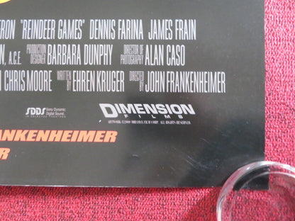 REINDEER GAMES US ONE SHEET ROLLED POSTER BEN AFFLECK CHARLIZE THERON 2000 Rendezvous Cinema Movie posters