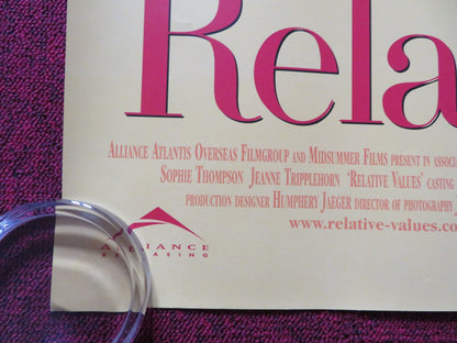 RELATIVE VALUES UK QUAD (30"x 40") ROLLED POSTER JULIE ANDREWS COLIN FIRTH 2000 Rendezvous Cinema Movie posters