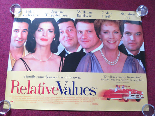 RELATIVE VALUES UK QUAD (30"x 40") ROLLED POSTER JULIE ANDREWS COLIN FIRTH 2000 Rendezvous Cinema Movie posters