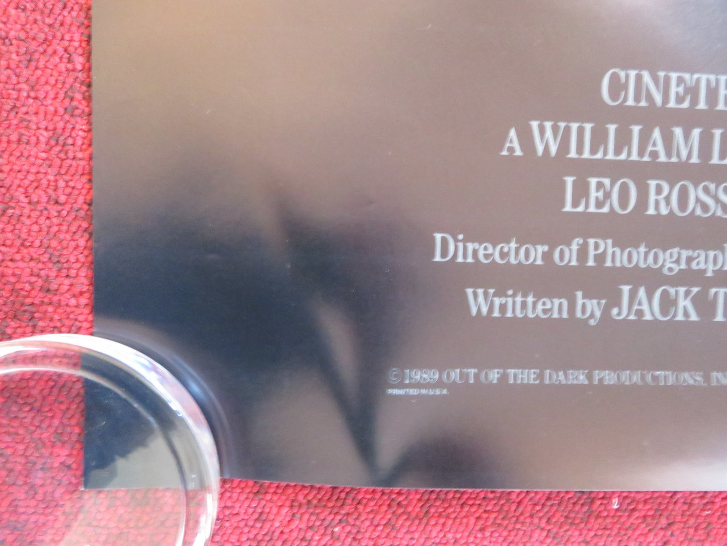 RELENTLESS US ONE SHEET ROLLED POSTER JUDD NELSON ROBERT LOGGIA 1989 Rendezvous Cinema Movie posters