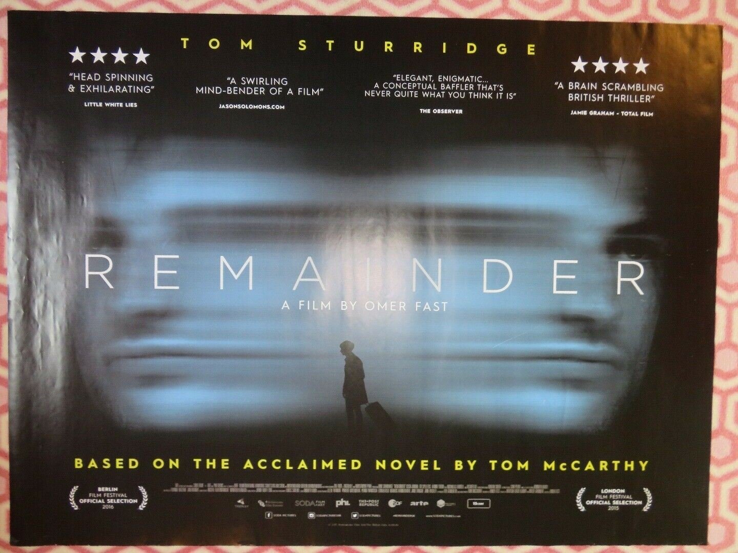 REMAINDER QUAD (30"x 40") ROLLED POSTER TOM MCCARTY TOM STURRIDGE 2015 - Rendezvous Cinema