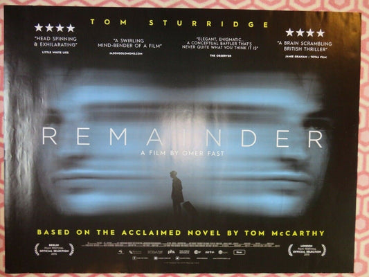 REMAINDER QUAD (30"x 40") ROLLED POSTER TOM MCCARTY TOM STURRIDGE 2015 - Rendezvous Cinema