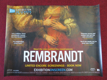 REMBRANDT FROM THE NATIONAL GALLERY UK QUAD (30"x 40") ROLLED POSTER 2014 Rendezvous Cinema Movie posters