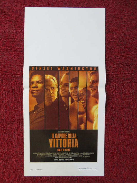 REMEMBER THE TITANS ITALIAN LOCANDINA POSTER DENZEL WASHINGTON WILL PATTON 2000 Rendezvous Cinema Movie posters