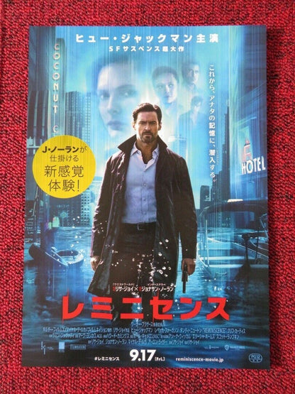 REMINISCENSE JAPANESE CHIRASHI (B5) POSTER HUGH JACKMAN REBECCA FERGUSON 2021 Movie posters