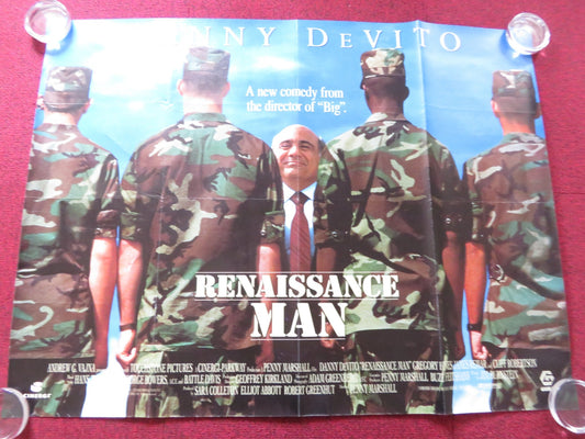 RENAISSANCE MAN UK QUAD (30"x 40") ROLLED POSTER DANNY DEVITO GREGORY HINES 1994 Rendezvous Cinema Movie posters