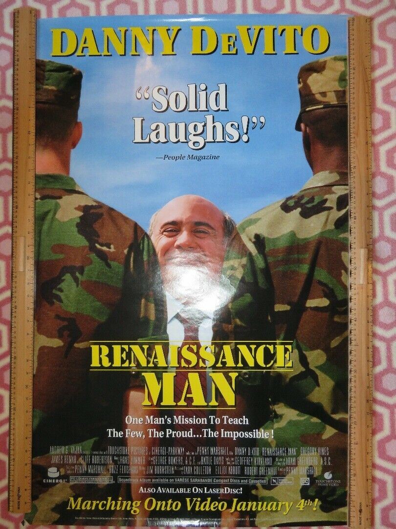 RENAISSANCE MAN US ONE SHEET ROLLED POSTER DANNY DEVITO 1994 - Rendezvous Cinema