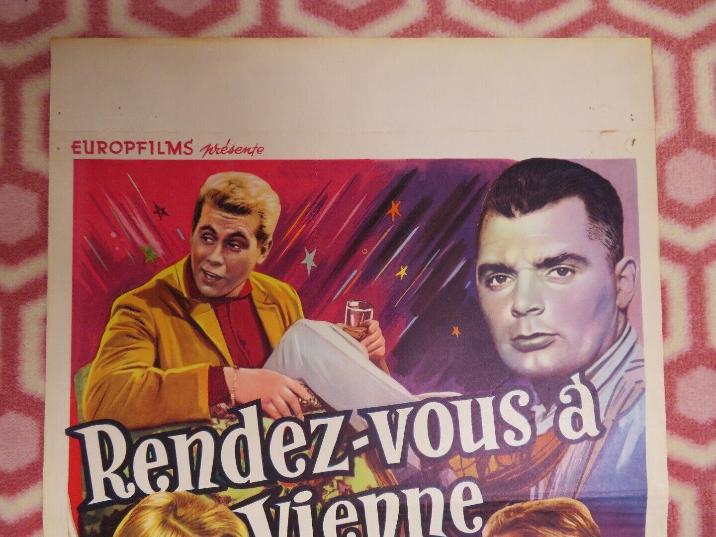RENDEZ - VOUS A VIENNE/ Rendezvous in Wien BELGIUM (21.5"x14) POSTER HANS HOLT '59 Movie posters