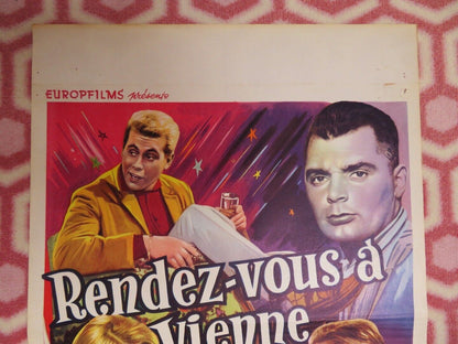 RENDEZ - VOUS A VIENNE/ Rendezvous in Wien BELGIUM (21.5"x14) POSTER HANS HOLT '59 Movie posters