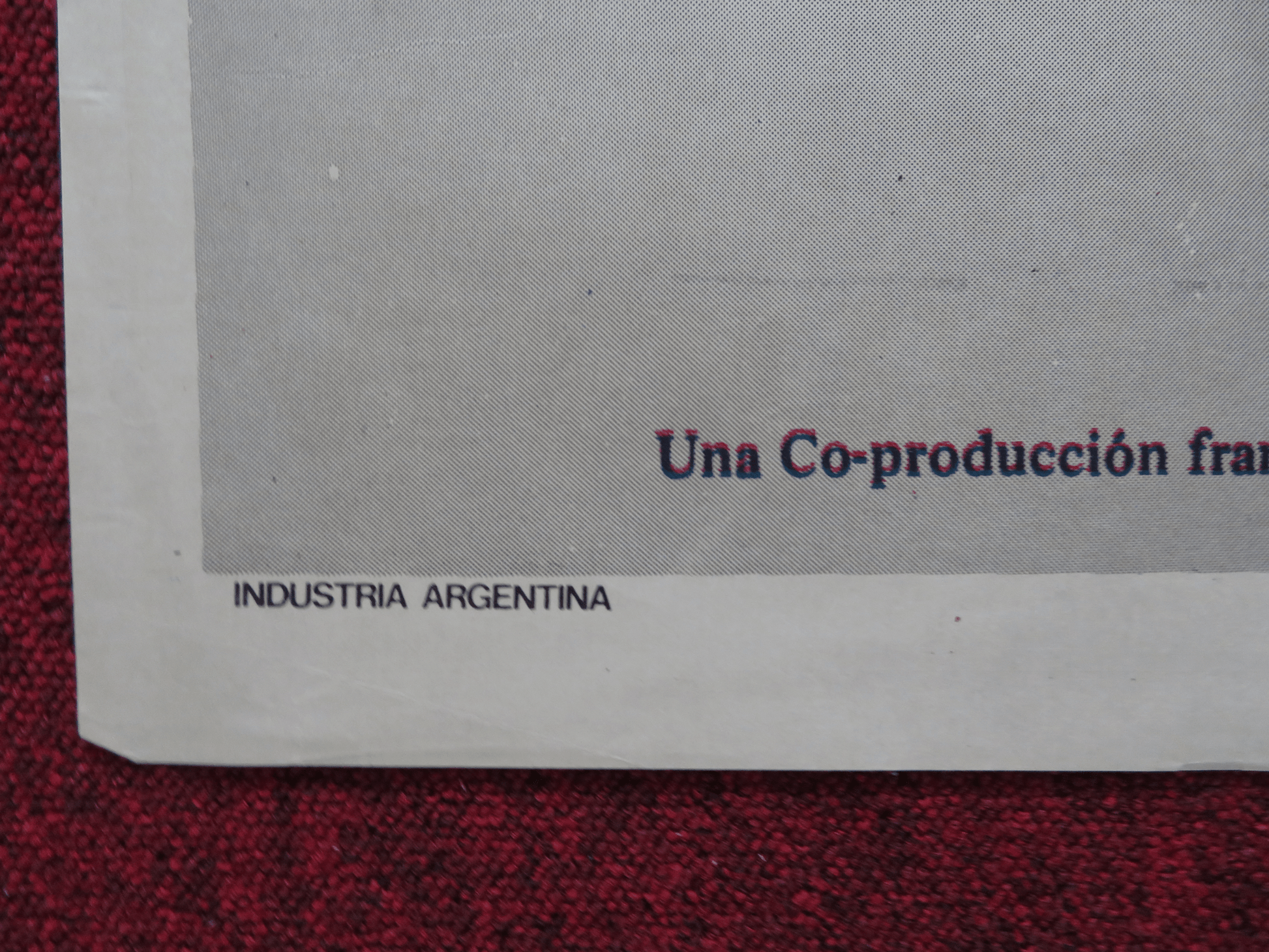 RENE LA CANE FOLDED ARGENTINA ONE SHEET POSTER GERARD DEPARDIEU SYLVIA KRISTEL Rendezvous Cinema Movie posters