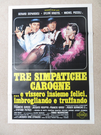 RENE THE CANE ITALIAN 2 FOGLIO POSTER GERARD DEPARDIEU SYLVIA KRISTEL 1977 Rendezvous Cinema Movie posters