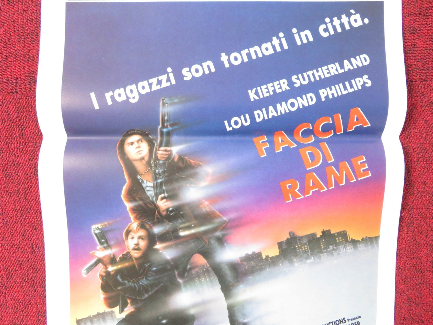 RENEGADES ITALIAN LOCANDINA POSTER LOU DIAMOND PHILLIPS KIEFER SUTHERLAND 1989 Rendezvous Cinema Movie posters
