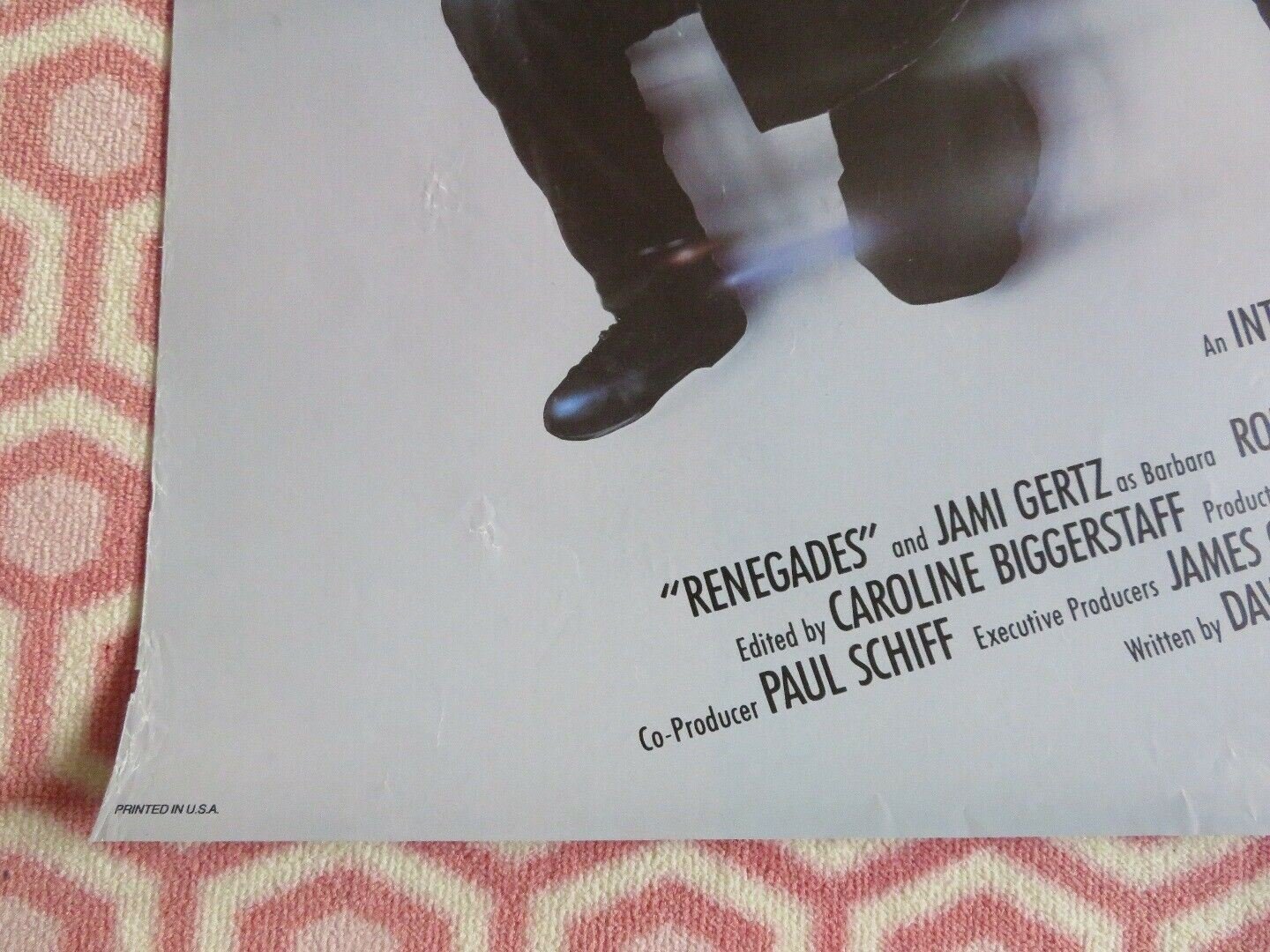 RENEGADES US ONE SHEET ROLLED POSTER JAMI GETZ KEIFER SUTHERLAND 1989 Movie posters