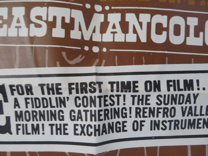 RENFRO VALLEY BARN DANCE FOLDED US ONE SHEET POSTER JOHN LAIR R. SULLIVAN 1966 Rendezvous Cinema Movie posters