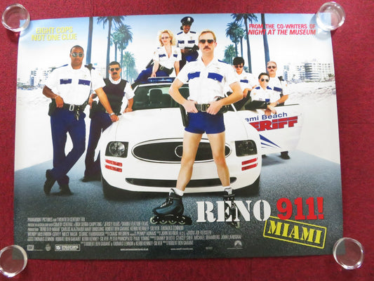 RENO 911!: MIAMI UK QUAD ROLLED POSTER LENNIE LOFTIN DANNY DE VITO 2007 Rendezvous Cinema Movie posters