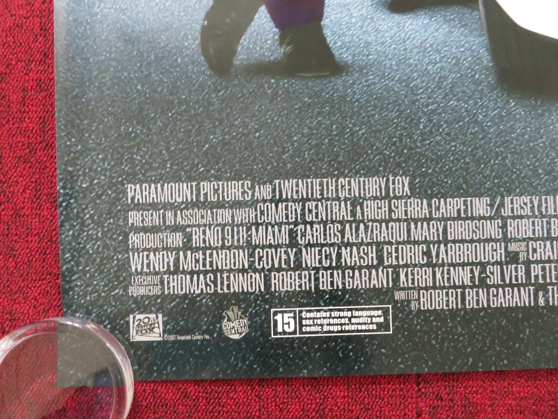 RENO 911!: MIAMI UK QUAD ROLLED POSTER LENNIE LOFTIN DANNY DE VITO 2007 Rendezvous Cinema Movie posters