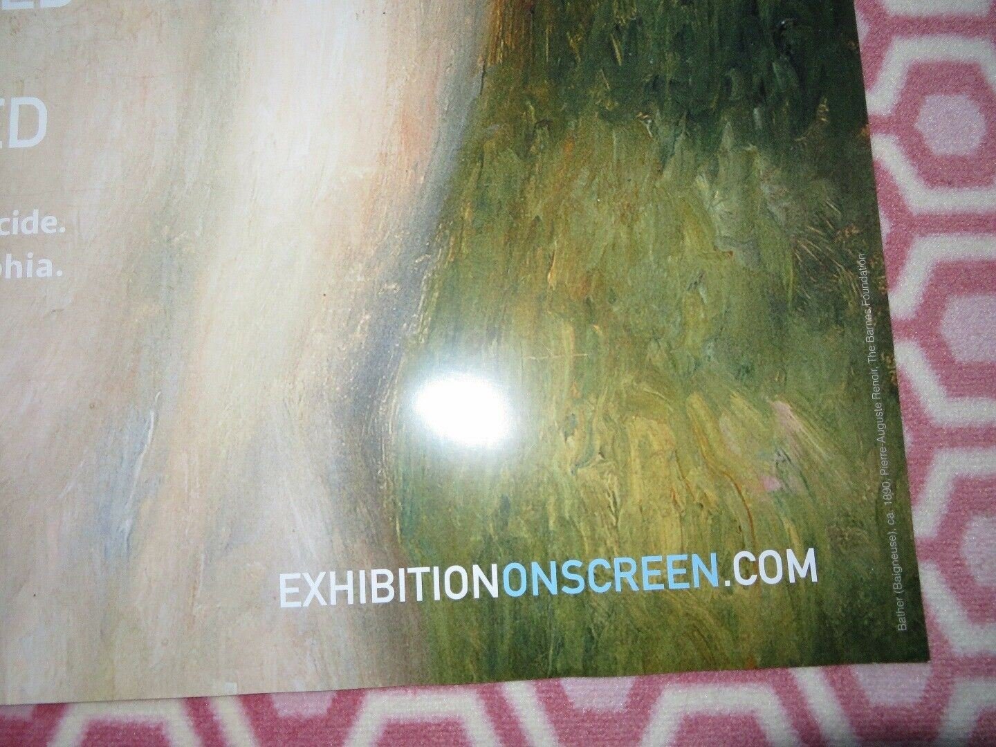 RENOIR REVERED AND REVILED QUAD (30"x 40") ROLLED POSTER EXHIBITION ON SCREEN 16 Movie posters