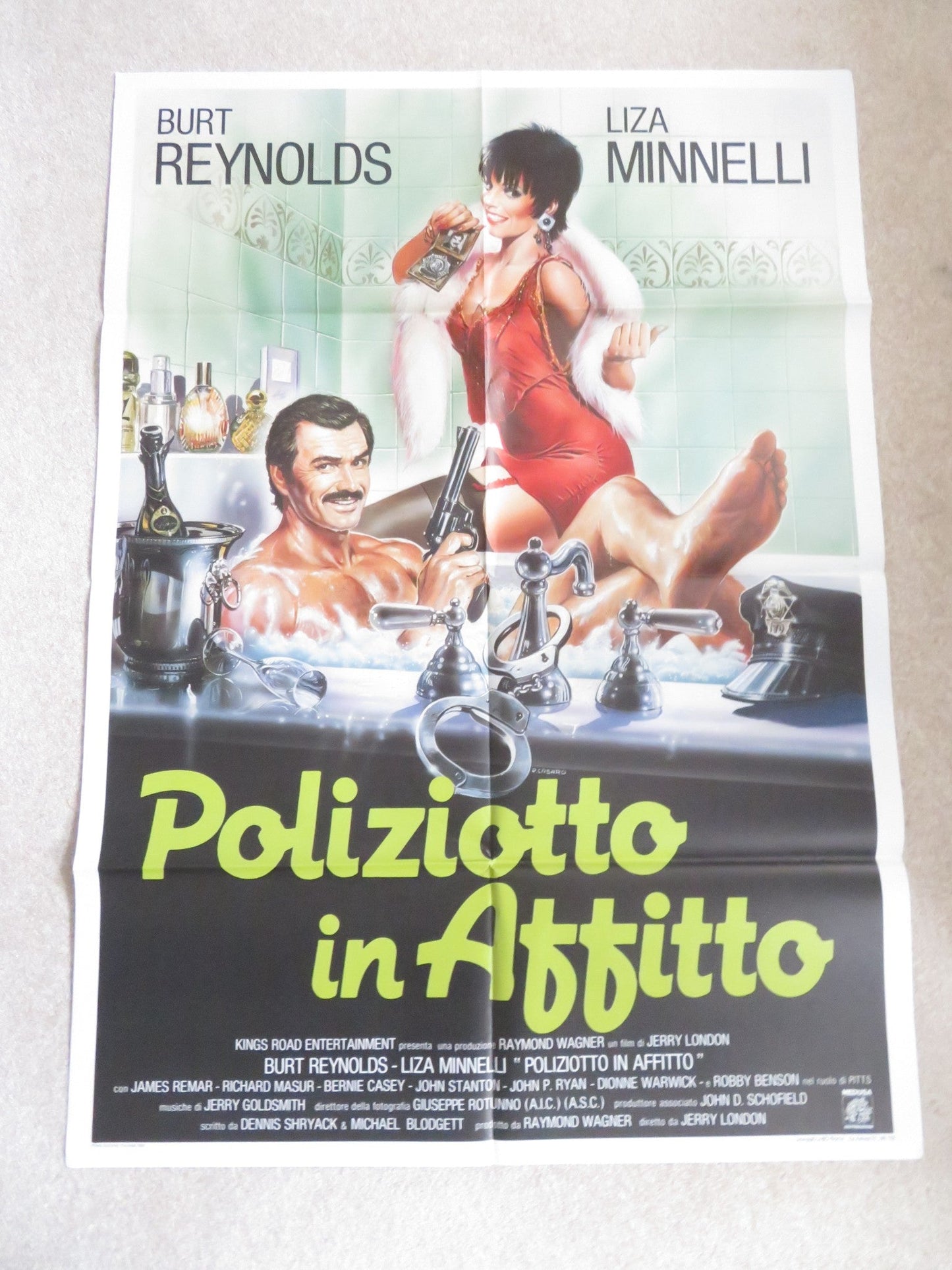 RENT - A - COP ITALIAN 2 FOGLIO POSTER BURT REYNOLDS LIZA MINNELLI 1987 Rendezvous Cinema Movie posters