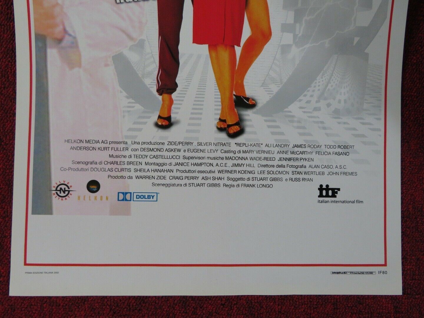 REPLI - KATE ITALIAN LOCANDINA (27.5"x13") POSTER ALI LANDRY JAMES RODAY 2002 Movie posters