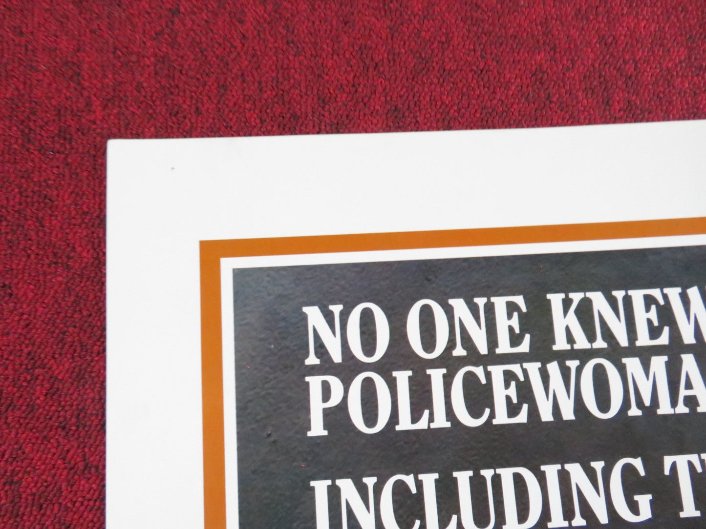 REPORT TO THE COMMISSIONER FOLDED US ONE SHEET POSTER MICHAEL MORIARTY 1975 Rendezvous Cinema Movie posters