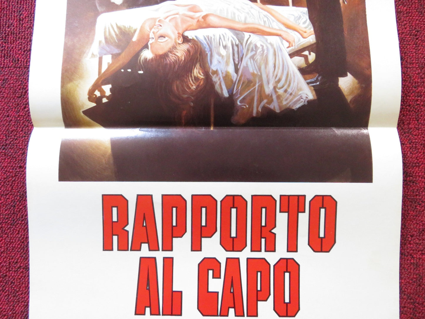 REPORT TO THE COMMISSIONER ITALIAN LOCANDINA POSTER MICHAEL MORIARTY 1975 Rendezvous Cinema Movie posters