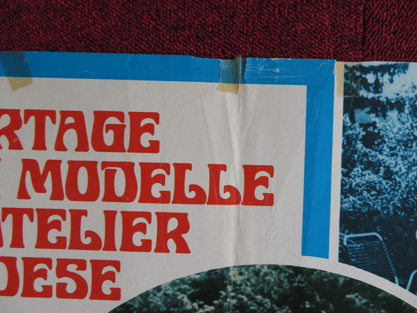 REPORTAGE DI GIOVANI MODELLE IN UN ATELIER SVEDESE ITALIAN FOTOBUSTA POSTER 1970 Rendezvous Cinema Movie posters