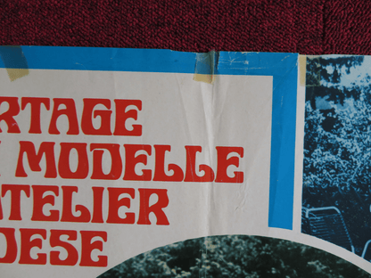 REPORTAGE DI GIOVANI MODELLE IN UN ATELIER SVEDESE ITALIAN FOTOBUSTA POSTER 1970 Rendezvous Cinema Movie posters