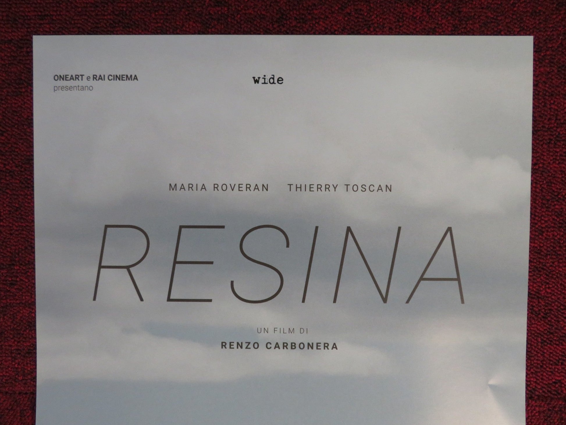 RESINA ITALIAN LOCANDINA POSTER MARIA ROVERAN THIERRY TOSCAN 2017 Rendezvous Cinema Movie posters