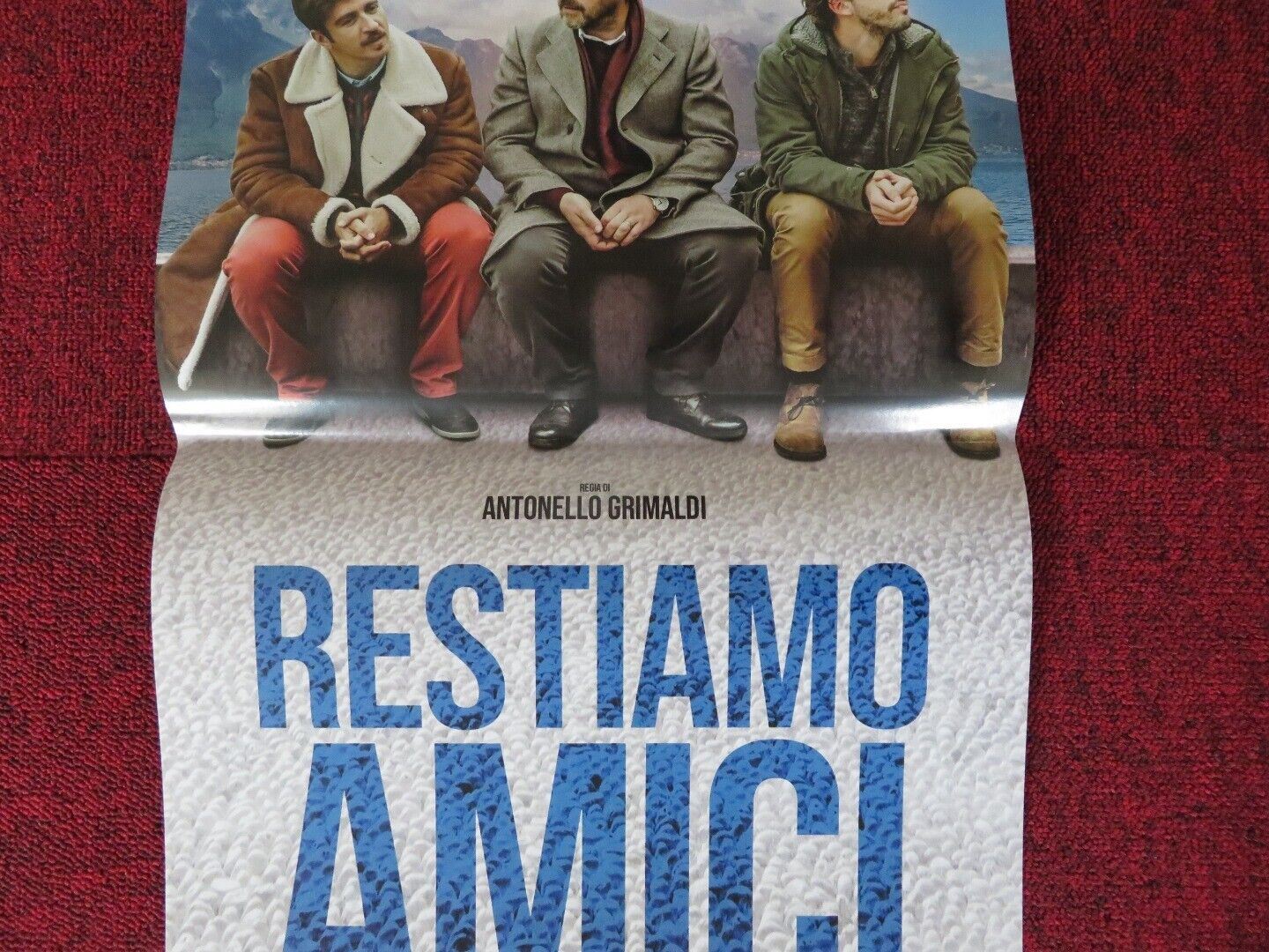 RESTIAMO AMICI ITALIAN LOCANDINA (26.5"x12.5") POSTER MICHELE RIONDINO 2018 - Rendezvous Cinema