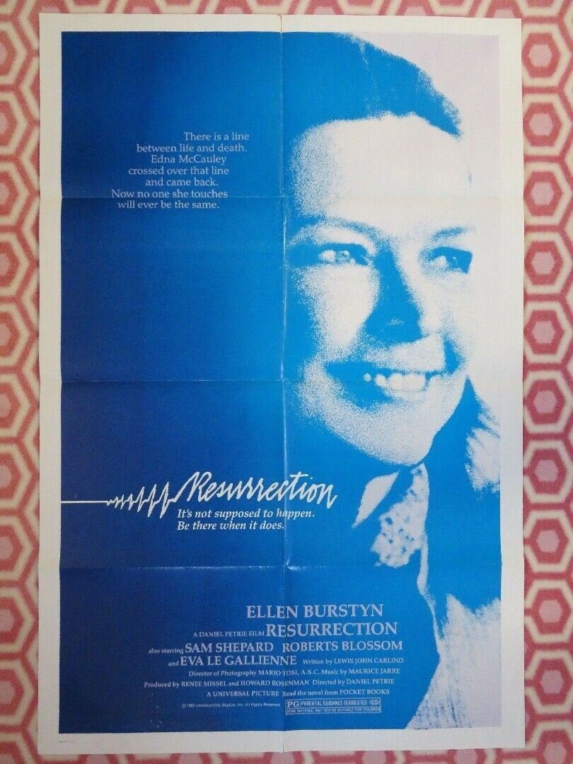 RESURRECTION US ONE SHEET POSTER ELLEN BURSTYN SAM SHEPARD 1980 Movie posters