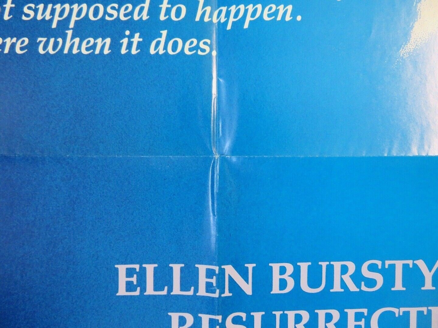 RESURRECTION US ONE SHEET POSTER ELLEN BURSTYN SAM SHEPARD 1980 Movie posters