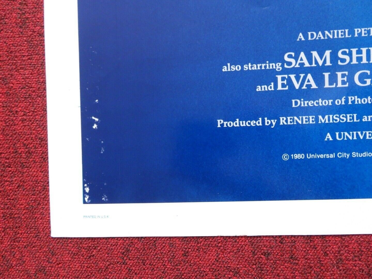 RESURRECTION US ONE SHEET POSTER SAM SHEPARD ELLEN BURSTYN 1980 Movie posters