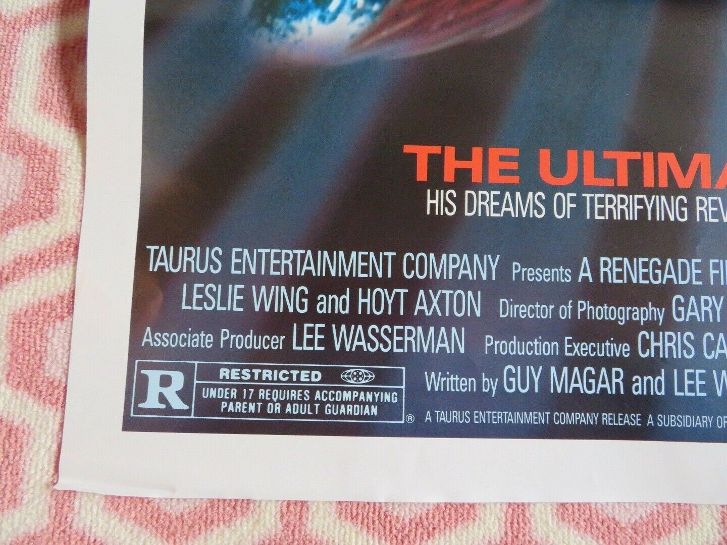 RETRIBUTION US ONE SHEET POSTER DENNIS LIPSCOMB 1987 Movie posters