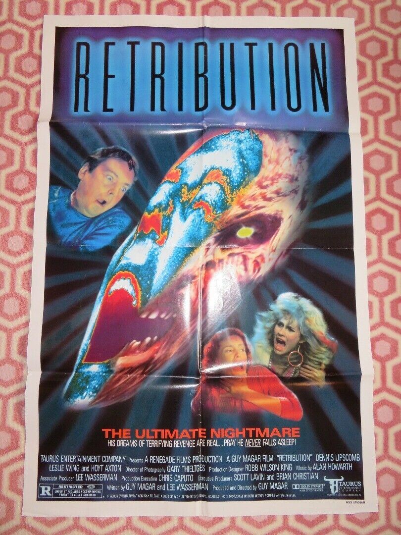RETRIBUTION US ONE SHEET POSTER DENNIS LIPSCOMB 1987 Movie posters