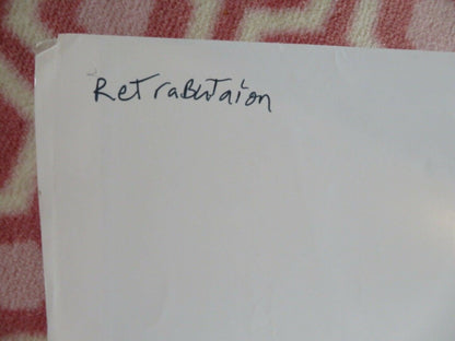 RETRIBUTION US ONE SHEET POSTER DENNIS LIPSCOMB 1987 Movie posters