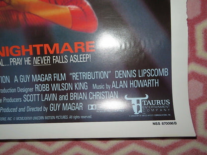 RETRIBUTION US ONE SHEET ROLLED POSTER DENNIS LIPSCOMB 1987 Movie posters