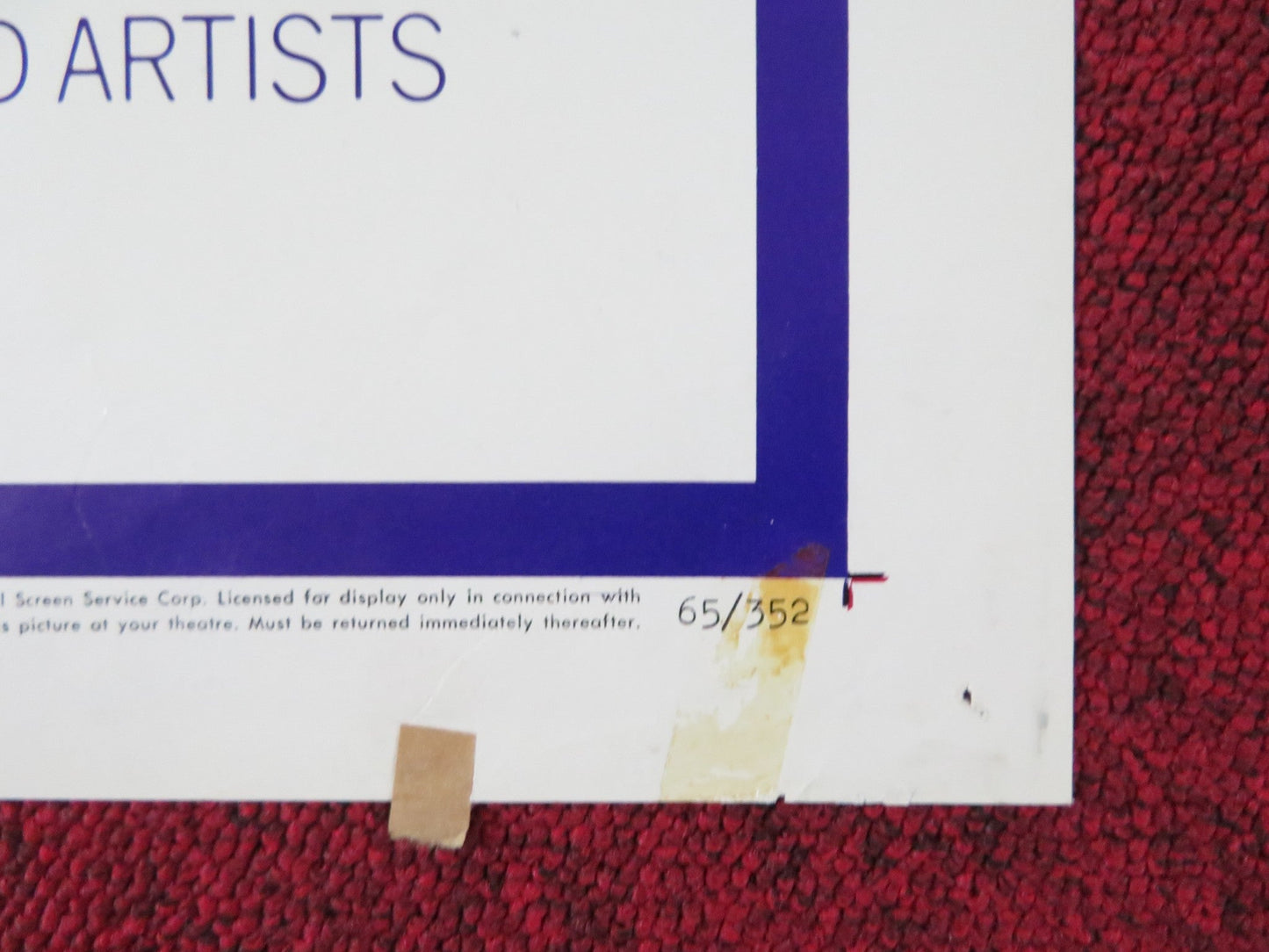 RETURN FROM THE ASHES FOLDED US ONE SHEET POSTER MAXIMILIAN SCHELL S. EGGAR 1965 Rendezvous Cinema Movie posters