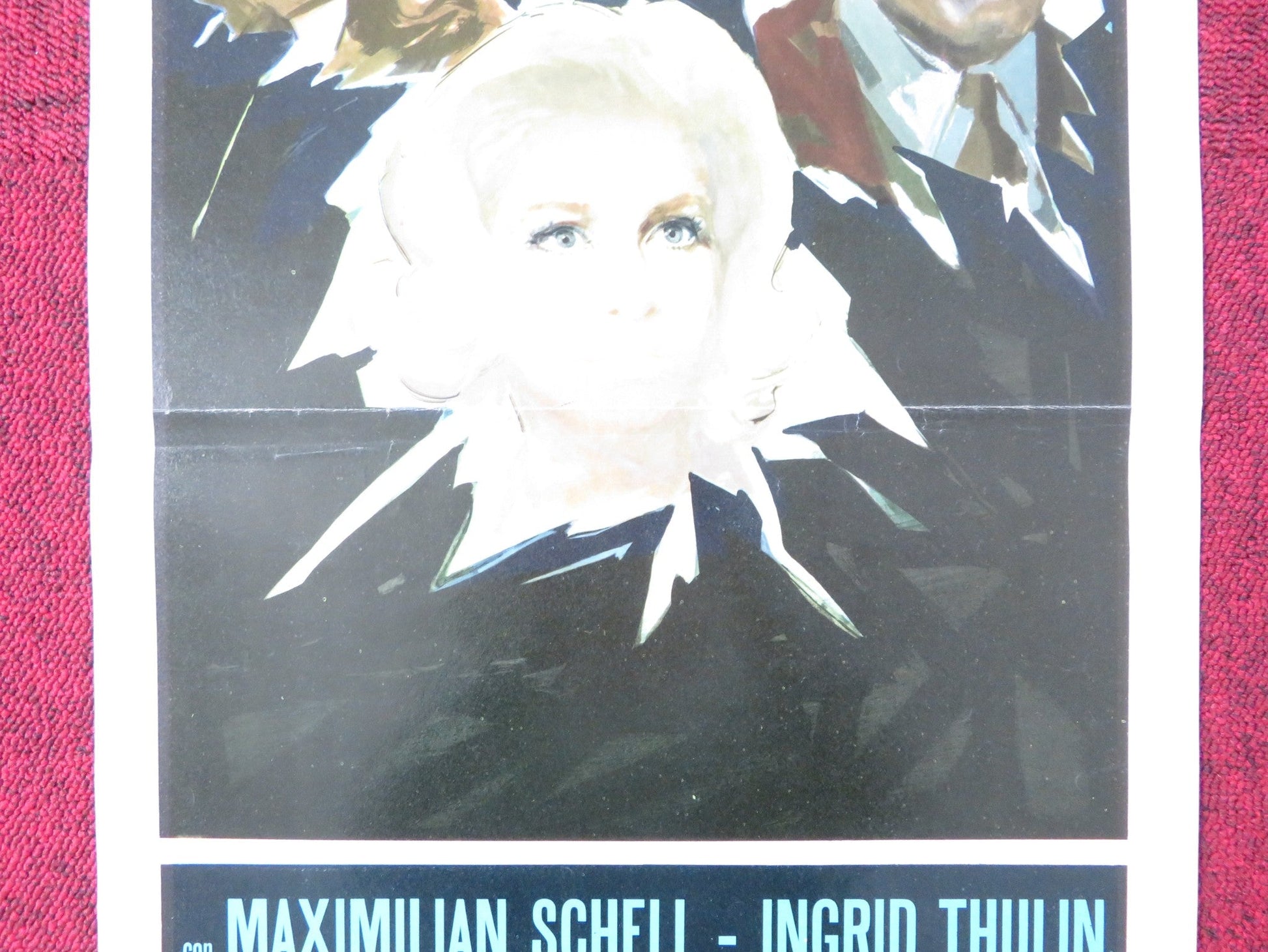 RETURN FROM THE ASHES ITALIAN LOCANDINA POSTER MAXIMILIAN SCHELL I. THULIN 1965 Rendezvous Cinema Movie posters