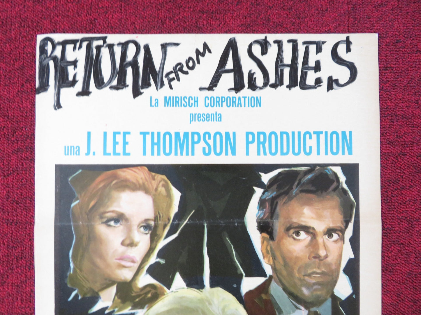 RETURN FROM THE ASHES ITALIAN LOCANDINA POSTER MAXIMILIAN SCHELL I. THULIN 1965 Rendezvous Cinema Movie posters