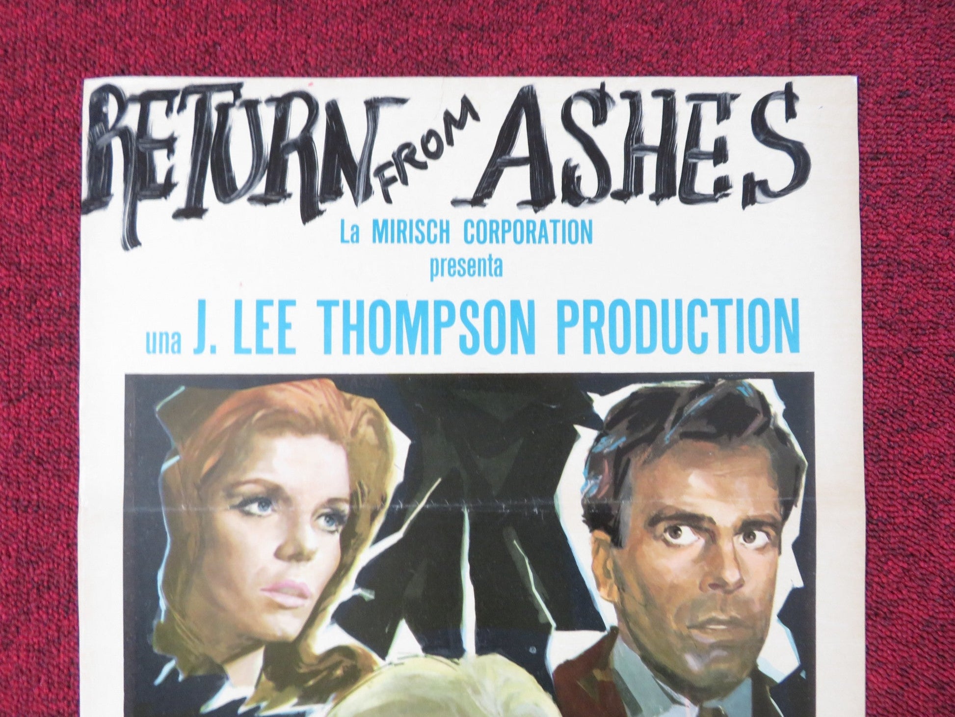 RETURN FROM THE ASHES ITALIAN LOCANDINA POSTER MAXIMILIAN SCHELL I. THULIN 1965 Rendezvous Cinema Movie posters
