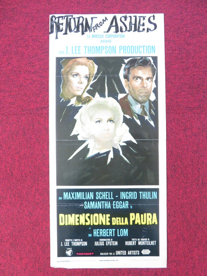 RETURN FROM THE ASHES ITALIAN LOCANDINA POSTER MAXIMILIAN SCHELL I. THULIN 1965 Rendezvous Cinema Movie posters