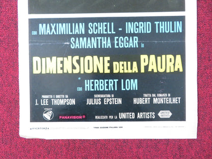 RETURN FROM THE ASHES ITALIAN LOCANDINA POSTER MAXIMILIAN SCHELL I. THULIN 1965 Rendezvous Cinema Movie posters