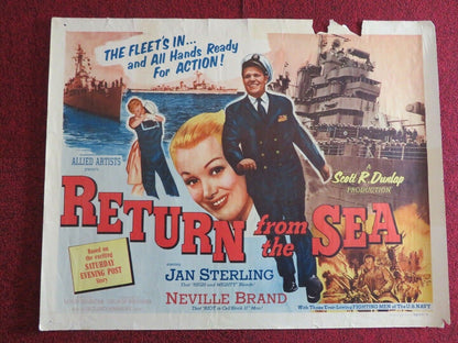 RETURN FROM THE SEA US HALF SHEET (22"x 28") POSTER JAN STERLING 1954 Movie posters
