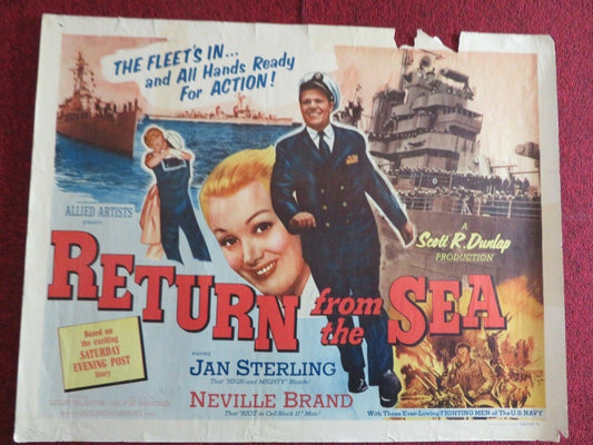 RETURN FROM THE SEA US HALF SHEET (22"x 28") POSTER JAN STERLING 1954 Movie posters
